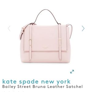 Bailey Street Bruna Leather Datchel Posypink